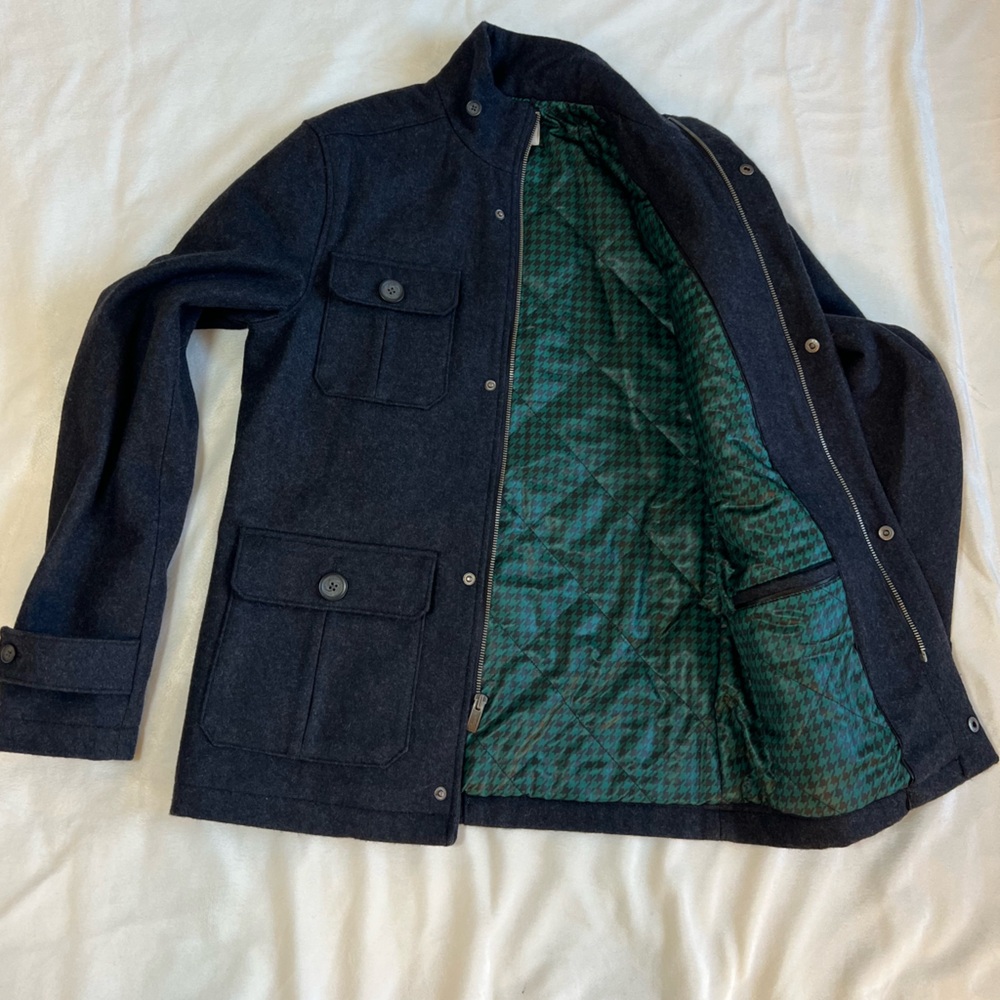Original Penguin Men's Charcoal Field Jacket, Coat - Picture 6 of 7